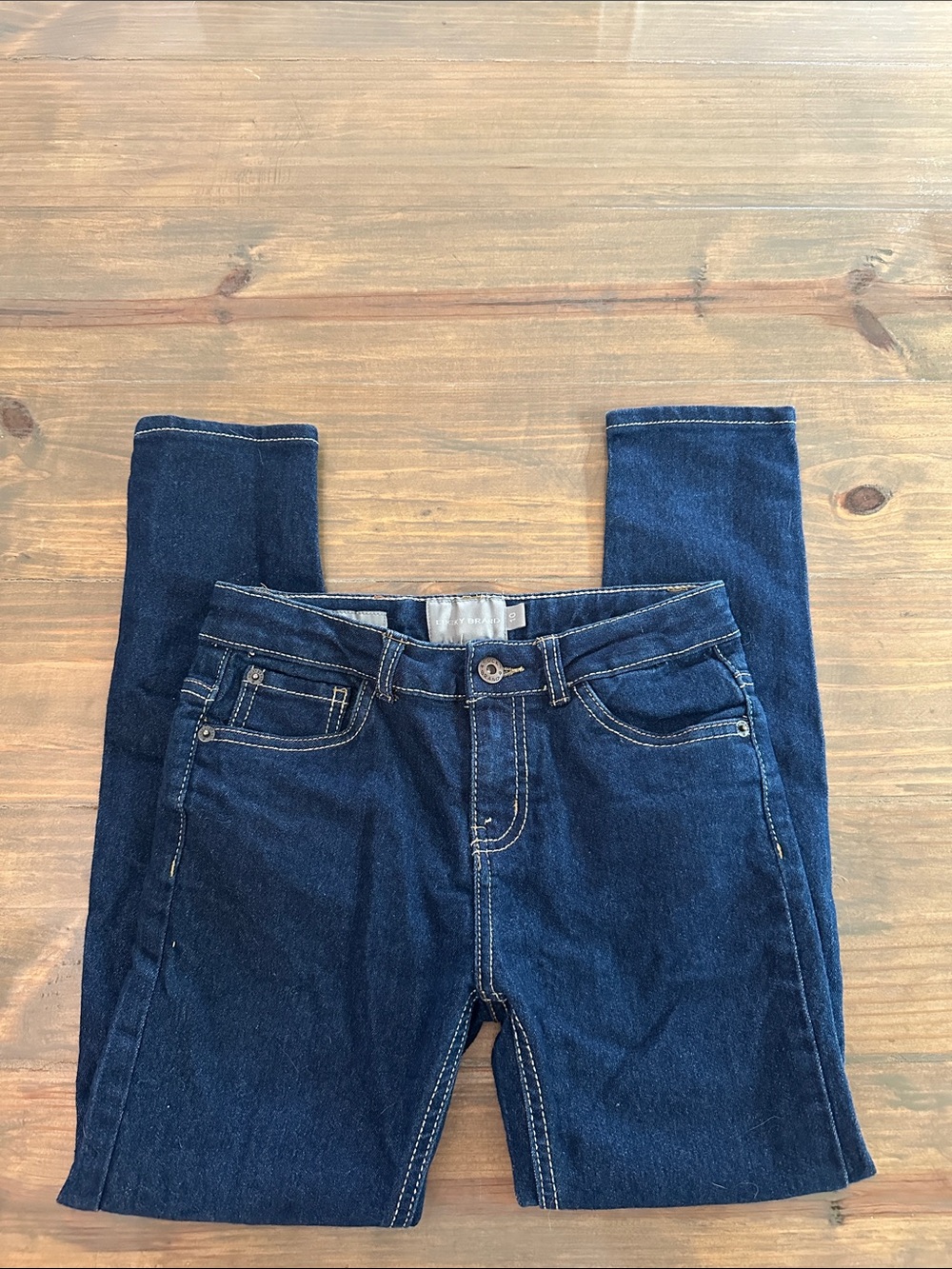 Little girls size 10 Lucky brand jeans. Dark wash.